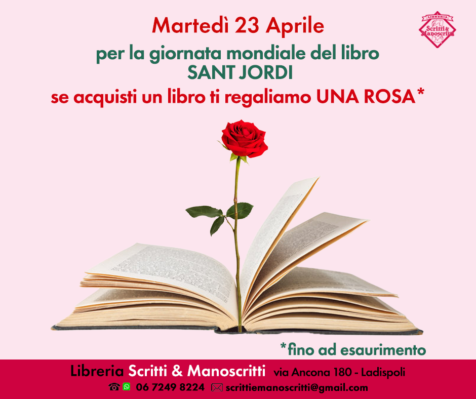 Da Scritti festeggiamo Sant Jordi con una rosa!