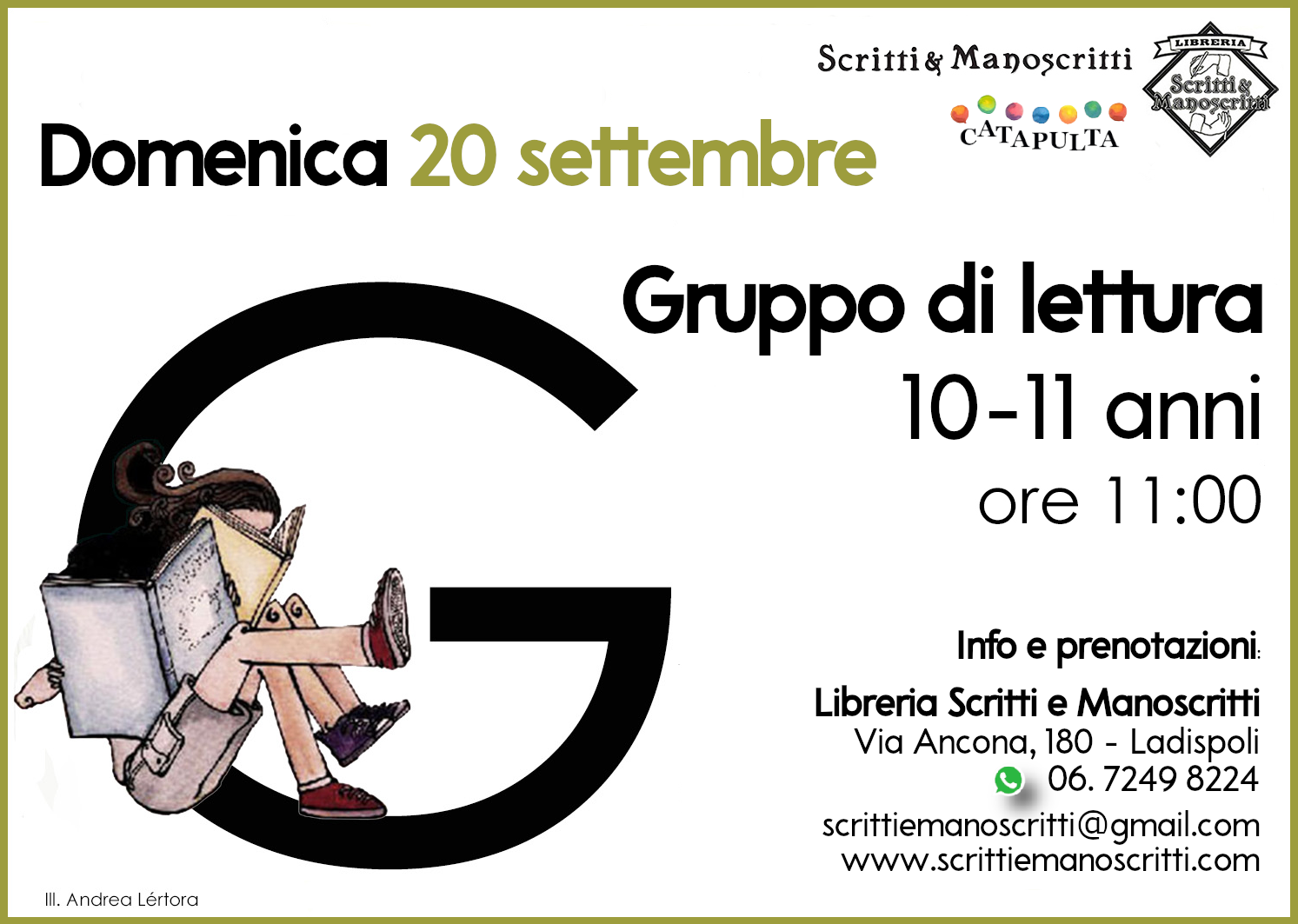 Gruppo di lettura per ragazzi 10-11 anni!