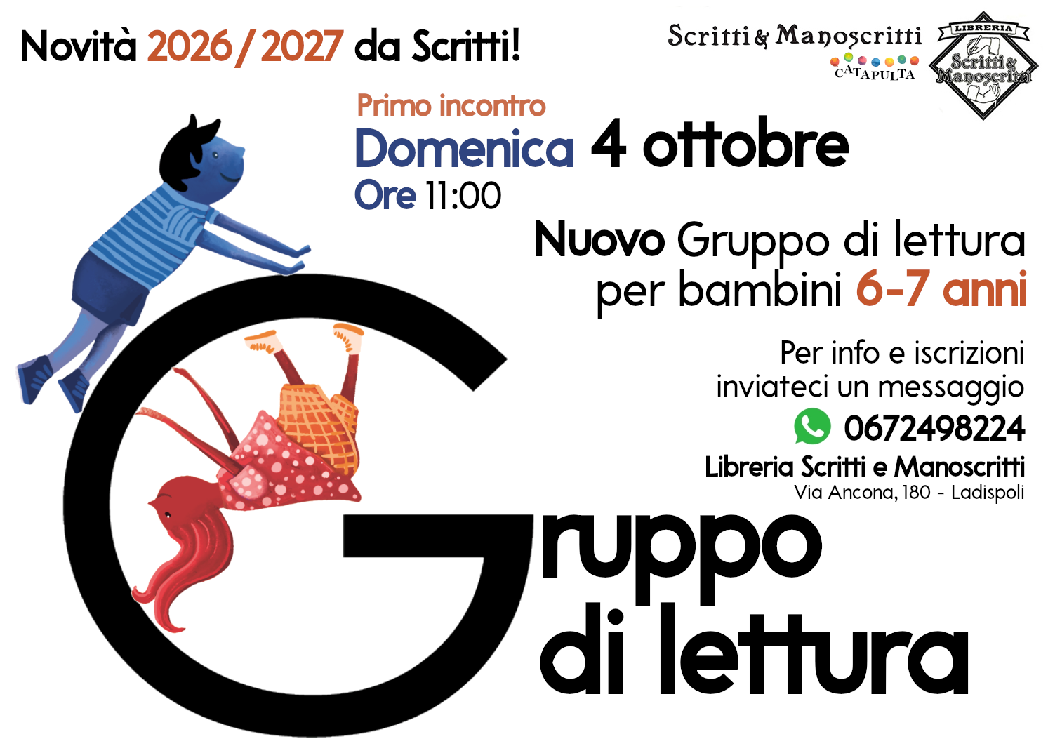 Gruppo di lettura per primi lettori 6/7 anni